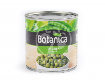 Зелёный горошек консервированный Botanica 425 гр 5 шт