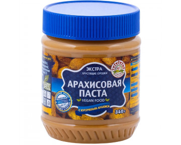 Паста арахисовая с кусочками кранч "Азбука продуктов" №1 340 гр