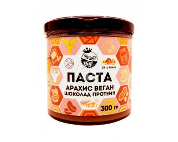 Паста Арахис+Веган протеин+шоколад 300 гр